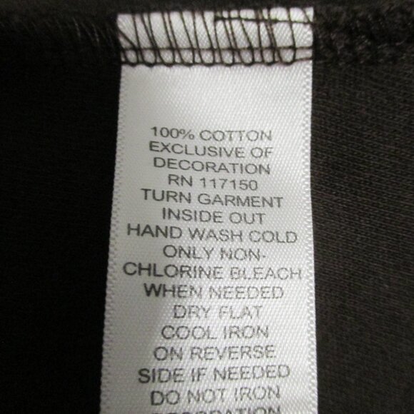 Quacker Factory top chocolate brown w/ yellow floral butterfly size XL - Picture 4 of 8